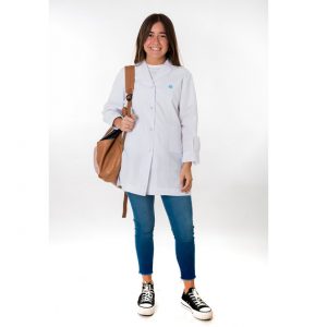 GUARDAPOLVO ESCOLAR RECTO BLANCO